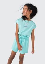 Conjunto Curto Infantil Menina Com Estampa
