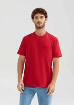 Camiseta Básica Masculina Comfort Super Cotton Com Bolso