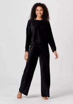 Blusa Feminina Em Plush Canelado De Poliéster
