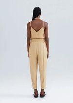 Calça Feminina Slouchy Cintura Alta Com Linho