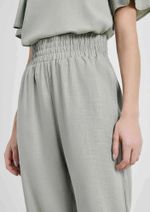 Calça Feminina Slouchy Cintura Alta Com Linho