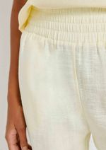 Calça Feminina Slouchy Cintura Alta Com Linho
