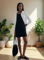 Vestido Curto Em Viscolinho
