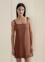 Vestido Curto Em Viscolinho Haqp