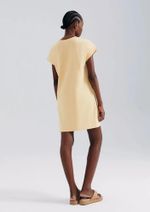 Vestido Básico Manga Curta Em Malha