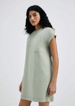 Vestido Básico Manga Curta Em Malha
