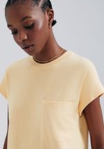 Vestido Básico Manga Curta Em Malha
