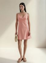 Vestido Curto Em Peach Touch