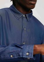 Camisa Masculina Manga Longa Em Jeans