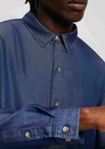 Camisa Masculina Manga Longa Em Jeans