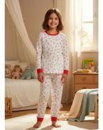 Blusa De Pijama Infantil Manga Longa Estampa Coelhinho