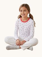 Blusa De Pijama Infantil Manga Longa Estampa Coelhinho