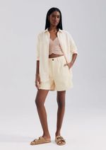 Bermuda De Sarja Feminina Estonada