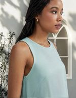 Vestido Básico Curto Trapézio Em Viscose