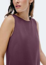 Vestido Básico Curto Trapézio Em Viscose