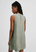 Vestido Curto Estampado Reto