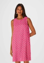Vestido Curto Estampado Reto