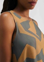 Vestido Curto Estampado Reto