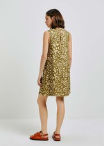 Vestido Curto Estampado Reto