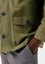 Parka Masculina Reta Em Sarja