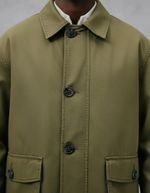 Parka Masculina Reta Em Sarja
