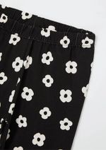 Conjunto Infantil Menina Blusa Branca E Calça Estampada
