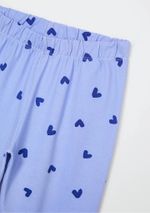 Conjunto Infantil Menina Blusa Branca E Calça Estampada