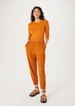 Blusa Manga Longa Feminina Em Malha De Algodão E Elastano
