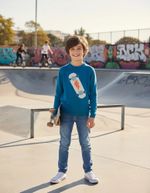 Blusão Infantil Menino Em Tricô Com Jacquard