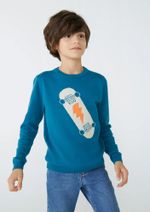 Blusão Infantil Menino Em Tricô Com Jacquard