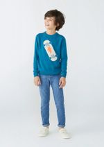 Blusão Infantil Menino Em Tricô Com Jacquard