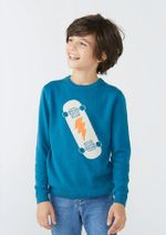 Blusão Infantil Menino Em Tricô Com Jacquard