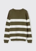 Blusão Infantil Menino Em Tricô Com Jacquard