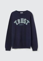 Blusão Infantil Menino Em Tricô Com Jacquard