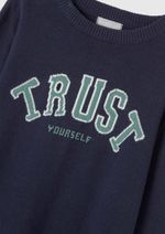 Blusão Infantil Menino Em Tricô Com Jacquard