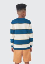 Blusão Infantil Menino Em Tricô Com Jacquard