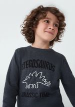 Blusão Infantil Menino Em Tricô Com Jacquard