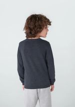 Blusão Infantil Menino Em Tricô Com Jacquard