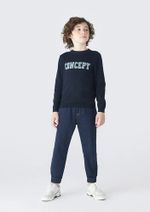 Blusão Infantil Menino Em Tricô Com Jacquard