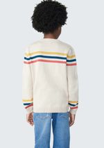 Blusão Infantil Menino Em Tricô Com Jacquard