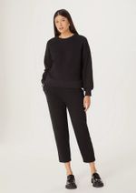 Calça Feminina Carrot Em Moletom Peluciado