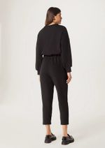 Calça Feminina Carrot Em Moletom Peluciado