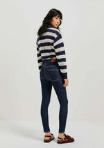 Calça Jeans Básica Feminina Cintura Média Ultra Stretch