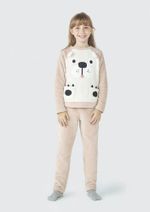 Pijama Longo Infantil Unissex Em Fleece