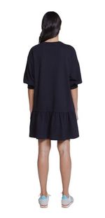 Vestido Curto Com Babados Básicos Do Brasil
