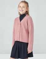 Cardigan Infantil Menina Em Tricô