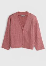 Cardigan Infantil Menina Em Tricô