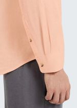 Camisa Básica Masculina Manga Longa Slim Em Linho