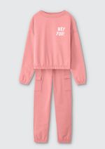 Conjunto Infantil Menina Longo Em Moletom Peluciado