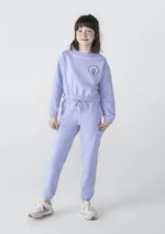 Conjunto Infantil Menina Longo Em Moletom Peluciado